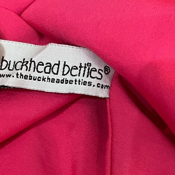 Buckhead Betties Vibrant Orange and Pink Wrap Skirt, Size M, NWOT - Picture 7 of 8